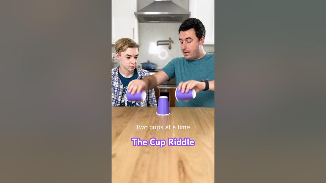 The Cup Riddle 🥤 Ballinger Family shorts YouTube
