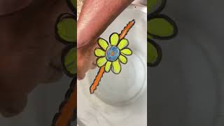 Rakhi drawing on the hand #short #art #viral