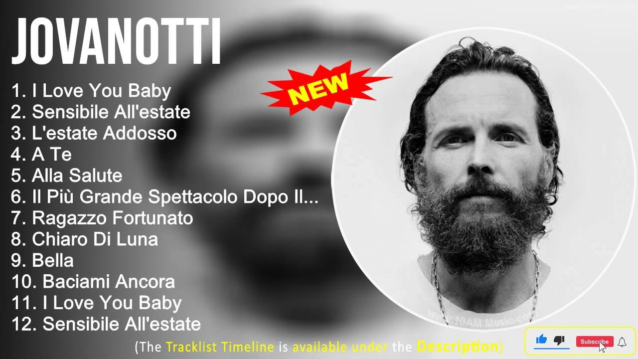 Jovanotti 2022 Mix ~ The Best of Jovanotti ~ Greatest Hits, Full Album
