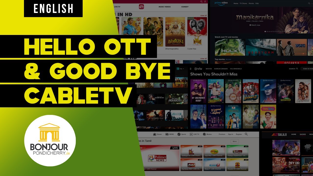 Hello OTT & Good Bye CableTV - Firestick, Jio Fiber, Apple Tv, Hotstar, Prime Video - India pondy to chennai train