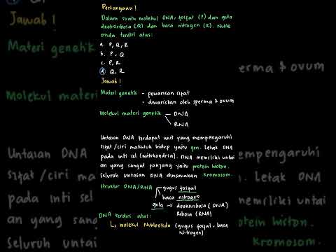Video: Molekul DNA diperbuat daripada apa?
