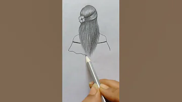 How To Draw A Girl With Beautiful Dress Back Side Shorts 
