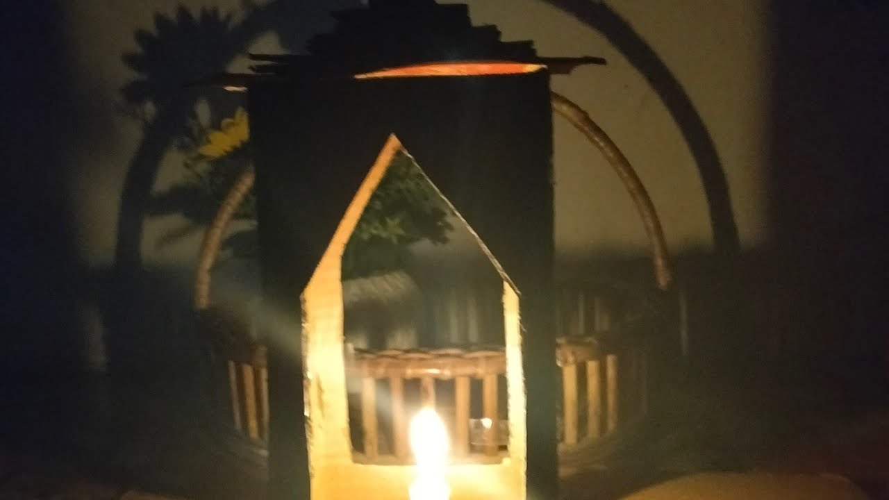 DIY cardboard lantern✨#craft#trending #viral #foryou 