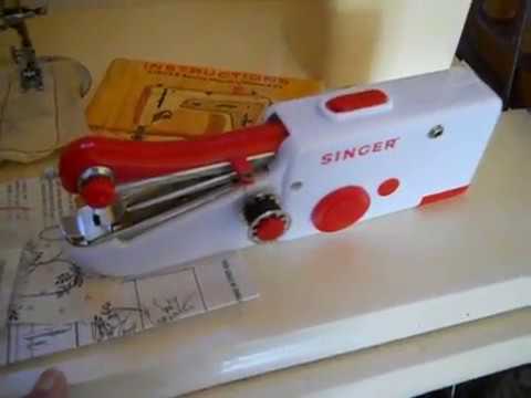 Overview of Using a Battery (or Manual) Hand Held Sewing Machine