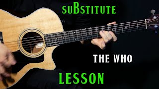 how to play "Substitute" on guitar by The Who | guitar lesson tutorial