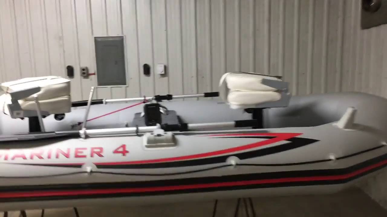 Intex Mariner 4 modifications (part 3) Transducer mount on an inflatable  boat 