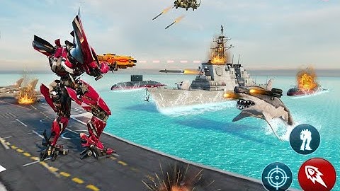 Submarine Robot Transformation - Navy Warship Games: Submarine Simulator Android Gameplay.