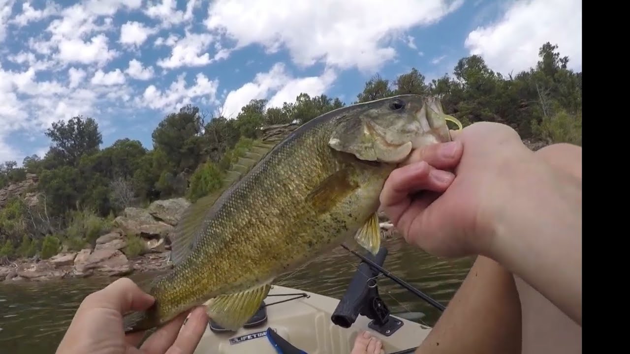 Fishing Flaming For Bass and Trout Kayak Late Summer Kayak