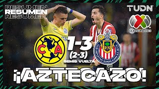 Resumen y goles | América (2)13(3) Chivas | CL2023  Semis | TUDN