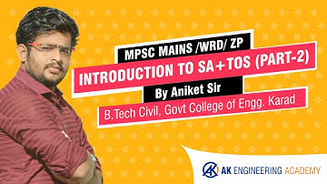 Introduction to SA+TOS | Part-2 | MPSC Mains | WRD | ZP