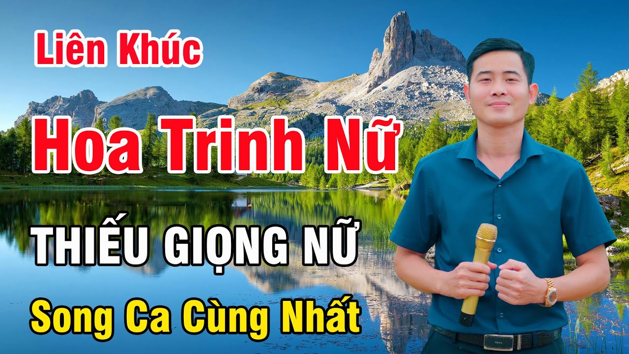Karaoke Liên Khúc Hoa Trinh Nữ Thiếu Giọng Nữ | Nguyễn Nhất Nhạc Sống