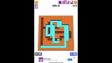 AMAZE!. Level 54. Gameplay (iOS,Android) #amazewalkthrough #games #shorts #amazepuzzle #letsplay