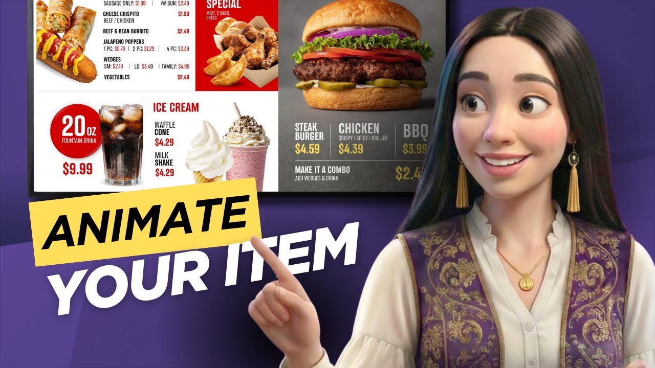 Make your food move for free in 7 mins. Turn static image into loopable ...