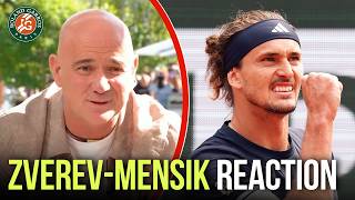 Andre Agassi Reacts to Alexander Zverev Advancing to the Roland-Garros Final