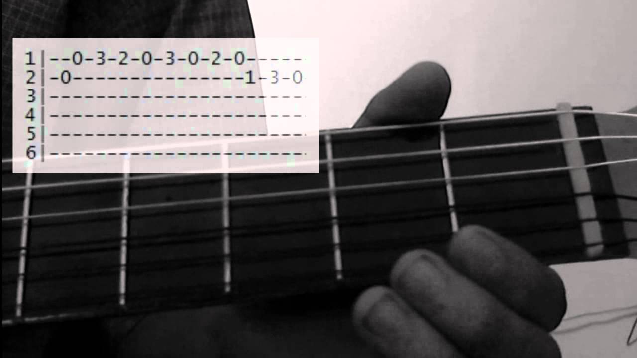 Como tocar el tema de el padrino en guitarra - principiantes - facil -  YouTube