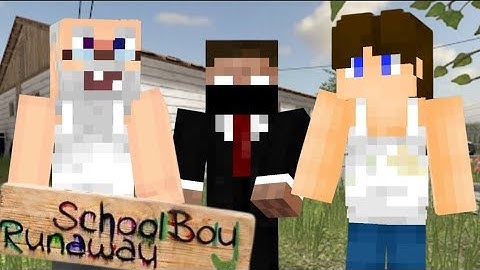 СБЕГАЮ ОТ ДЕДА ЗЛЫХ РОДИТЕЛЕЙ В SCHOOLBOY RUNAWAY В МАЙНКРАФТ!