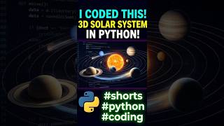 🌌 I Coded a 3D Solar System in Python! 🪐 #Python #Pygame #Coding