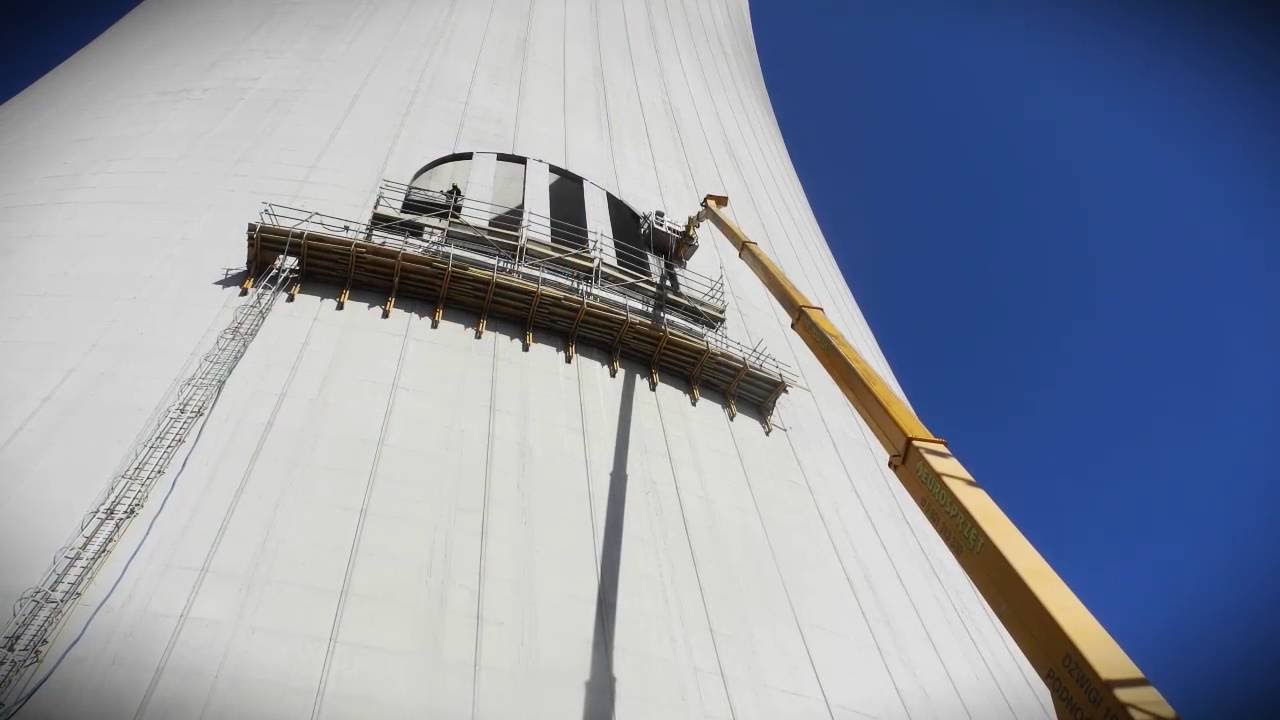 Ekstremalne cięcie betonu | wykonawca julispec.pl | Elektrownia Opole, chłodnia