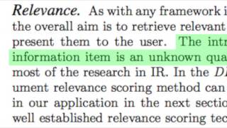 Information Retrieval - Vector Space Model