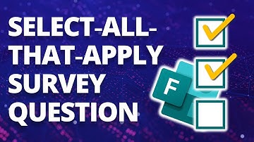 How to Analyze Select-All-That-Apply Survey Questions in Excel ✅ [MS FORMS!]