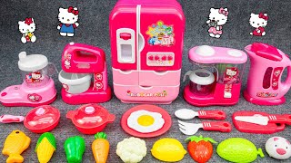 Satisfying with Unboxing Cute Pink Ice Cream Hello Kitty Kitchen Collection | Review Toys