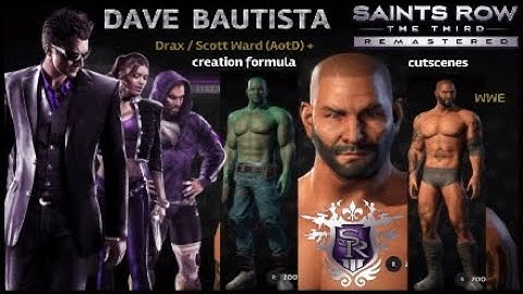 Saints Row 3 Remastered | Dave Bautista |(creation formula & cutscenes ) #DraxMovie