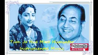 Miniatura de "Tum Jo Hue Mere Humsafar Instrumental Music||Relaxing Music||Geeta Dutt|| Mohammed Rafi||Lyrics"