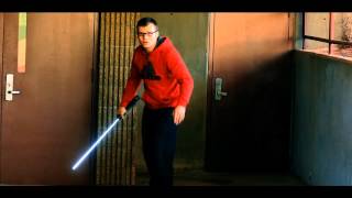 Saber deflect test at school