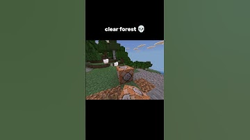 Minecraft command block hack clear forest 💀#minecraft #shorts #viral #gaming #forest