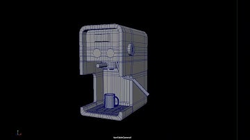 Coffee Machine Turntable 3D AutoDesk Maya
