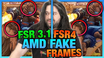 AMD Fake Frame Image Quality, AFMF, & FSR 4 vs. FSR 3.1 Comparison