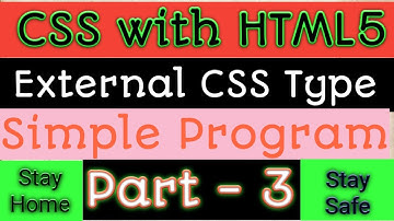 External CSS Example Program in Hindi Part 3
