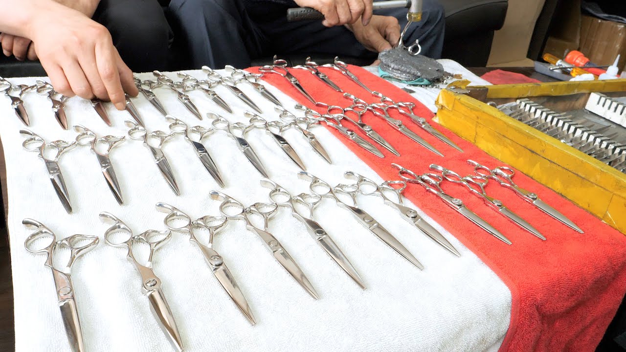 40년 경력 장인이 만드는 한국의 미용가위 제작 과정 / Amazing Korean hair scissors making