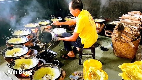 Đổ bánh xèo 12 bếp chảo “Chùa Bánh Xèo” Tịnh Biên Châu Đốc An Giang