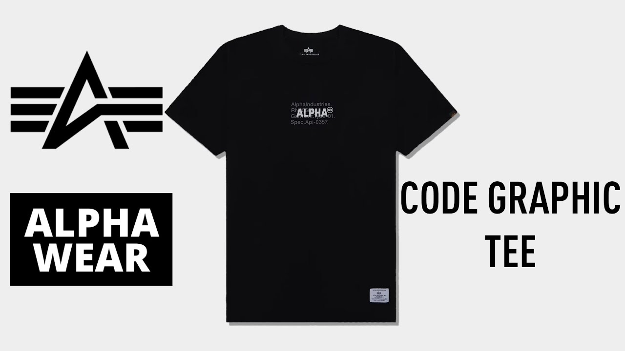 Футболка Alpha Industries Alpha Code Graphic Tee | Альфа Индастриз
