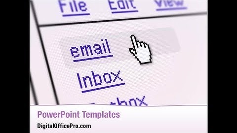 Email Hosting PowerPoint Template Backgrounds - DigitalOfficePro #02609