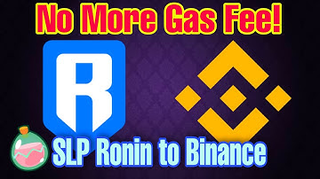 Axie Infinity SLP Ronin to Binance | No More Gas Fee! | Easy Steps (Tagalog)