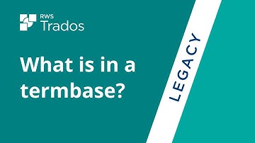 What is in a termbase?