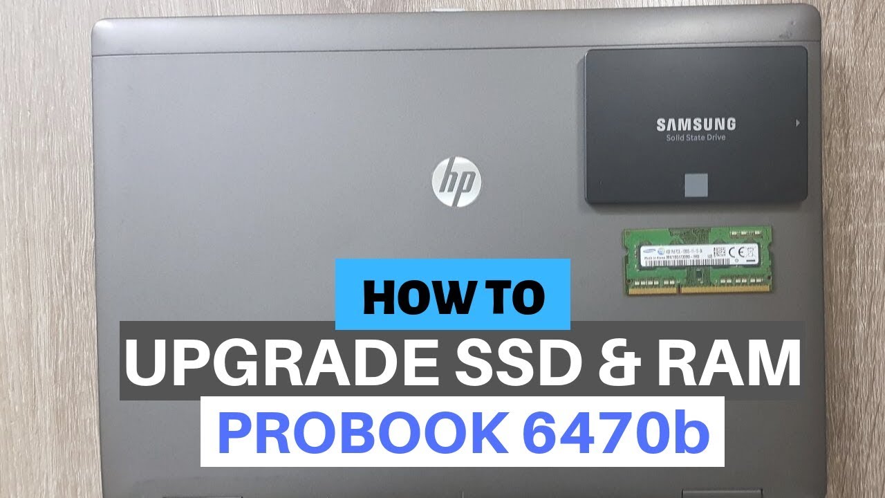 How to Upgrade SSD and RAM in HP Probook Laptop - YouTube