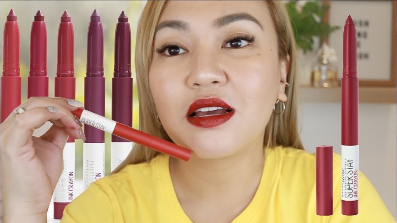 Para Sa Beginner Mag Makeup Maybelline Ink Crayon Swatches