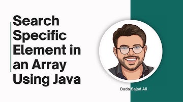 How To Find Particular Element In An Array
