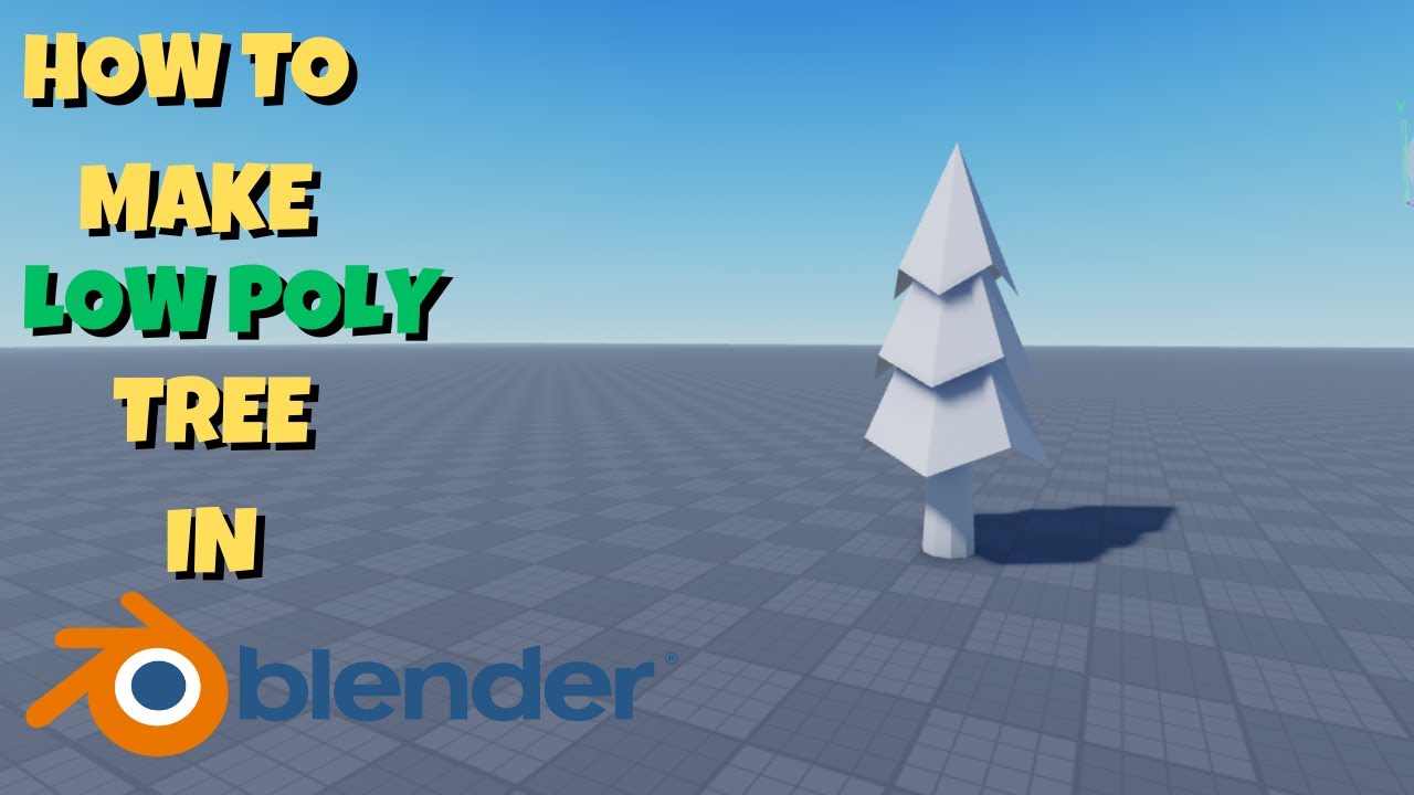 How To Make Low Poly Tree In Blender! - YouTube