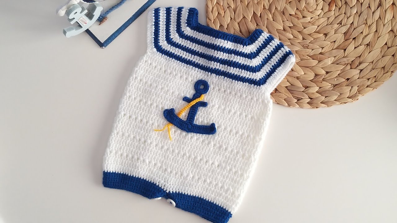 Tığ işi bebek tulumu/tığ işi bebek tulumu yapılışı/crochet baby romper/tığ işi salopet tulum