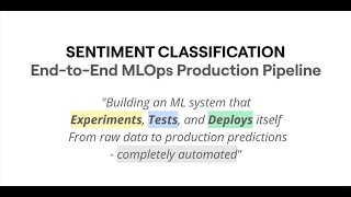 End‑to‑End Sentiment Classification with FastAPI, DVC & Docker