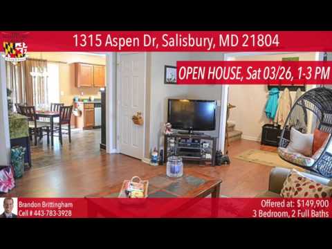 1315 Aspen Dr, Salisbury, MD home video tour