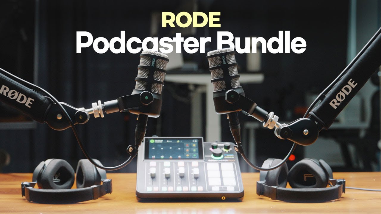 팟캐스트, 라이브, 유튜브 영상을 준비한다면? RODE 팟캐스터 번들 강츄합니다. - YouTube