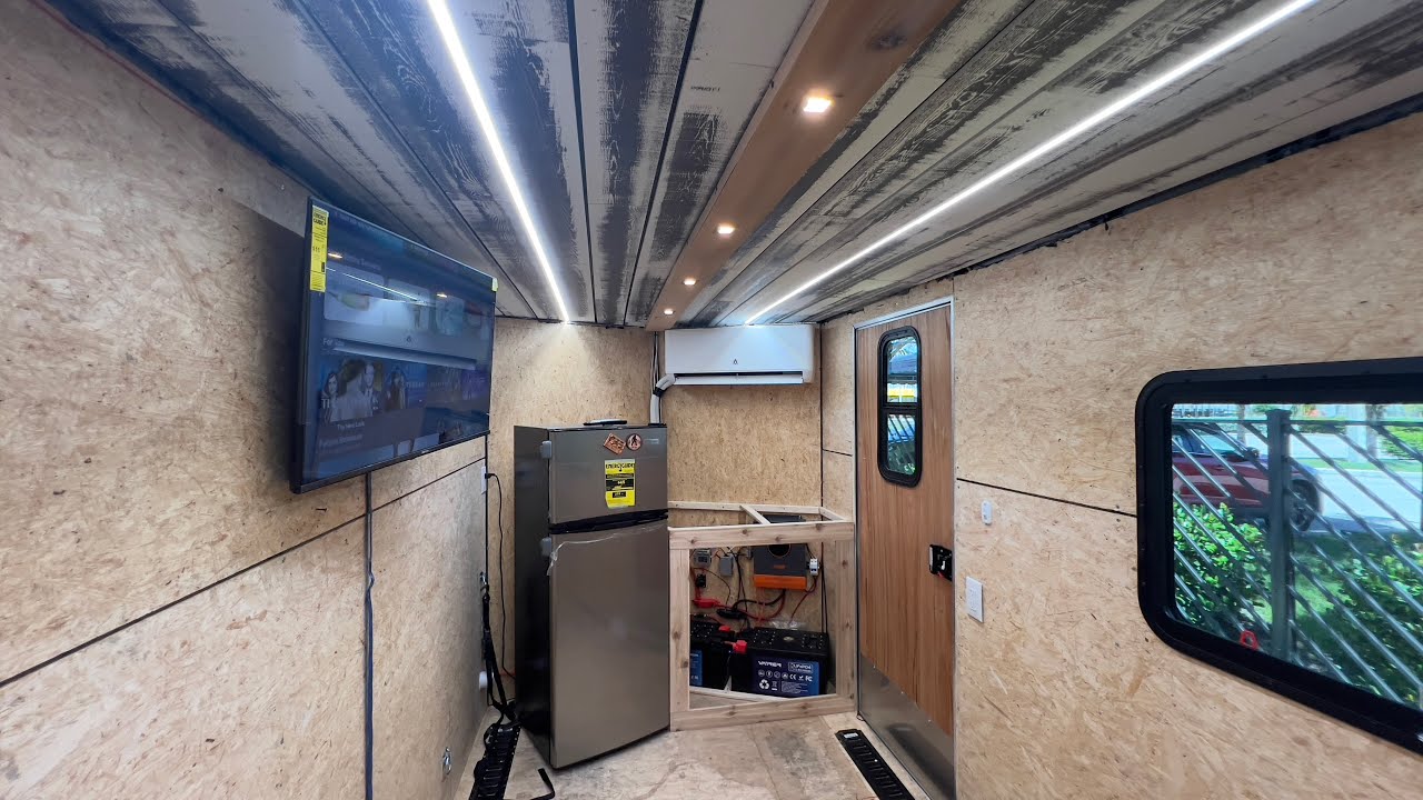 6x12 Cargo trailer conversion PT 5 - YouTube
