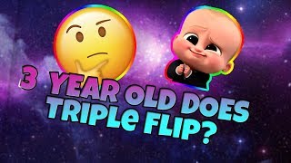 3 YEAR OLD KID DOES TRIPLE FLIP! (INSANE 😱) | OnlyFlips