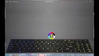 Clevo keyboard - Custom backlight controller, colorwheel screenshot 1
