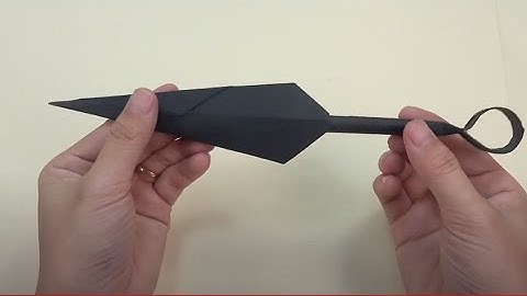 Cách gấp phi tiêu NARUTO thật dễ - How to make a Paper Kunai Knife